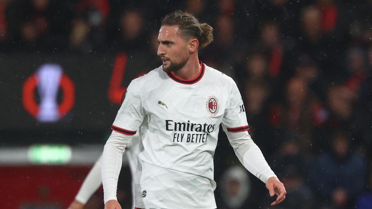 Adrien Rabiot (centrocampista AC Milan), qui durante Bournemouth-Milan 3-0 (Europa League 2026-2027)