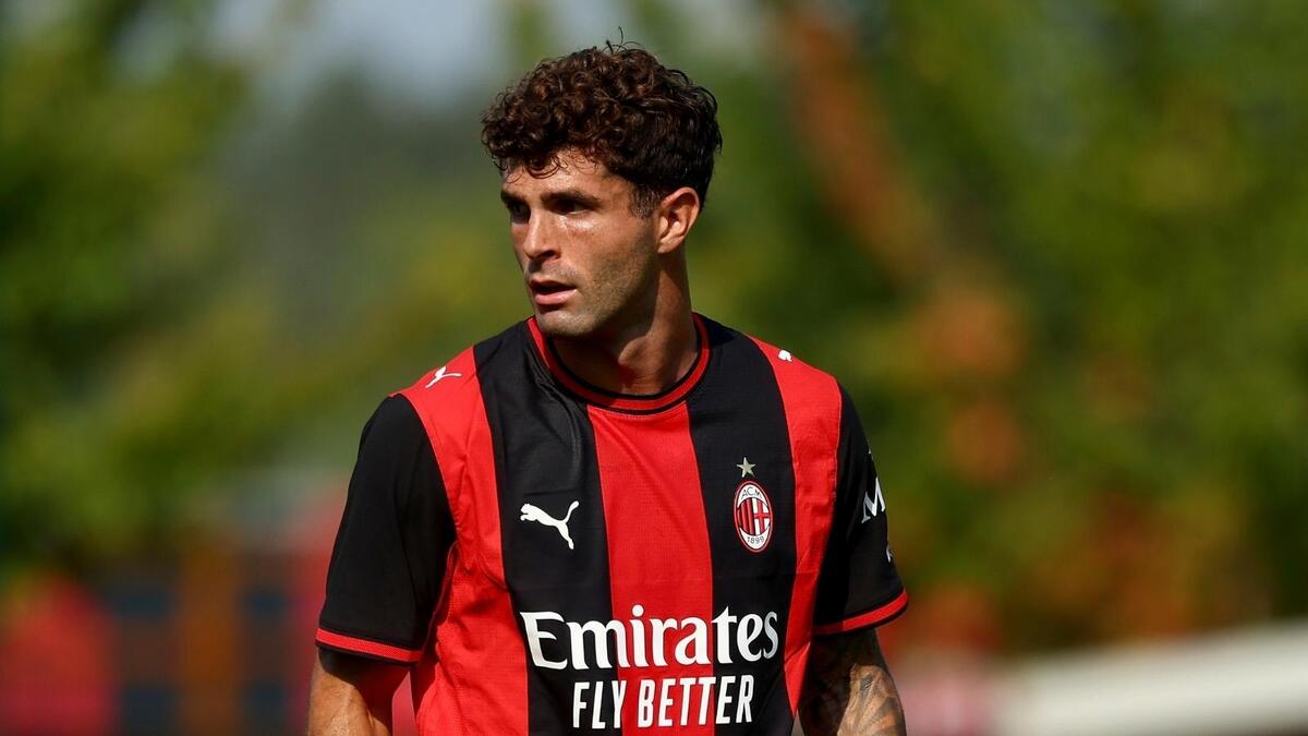 Christian Pulisic (attaccante AC Milan), qui durante l'amichevole Milan-Padova 1-1 a Milanello
