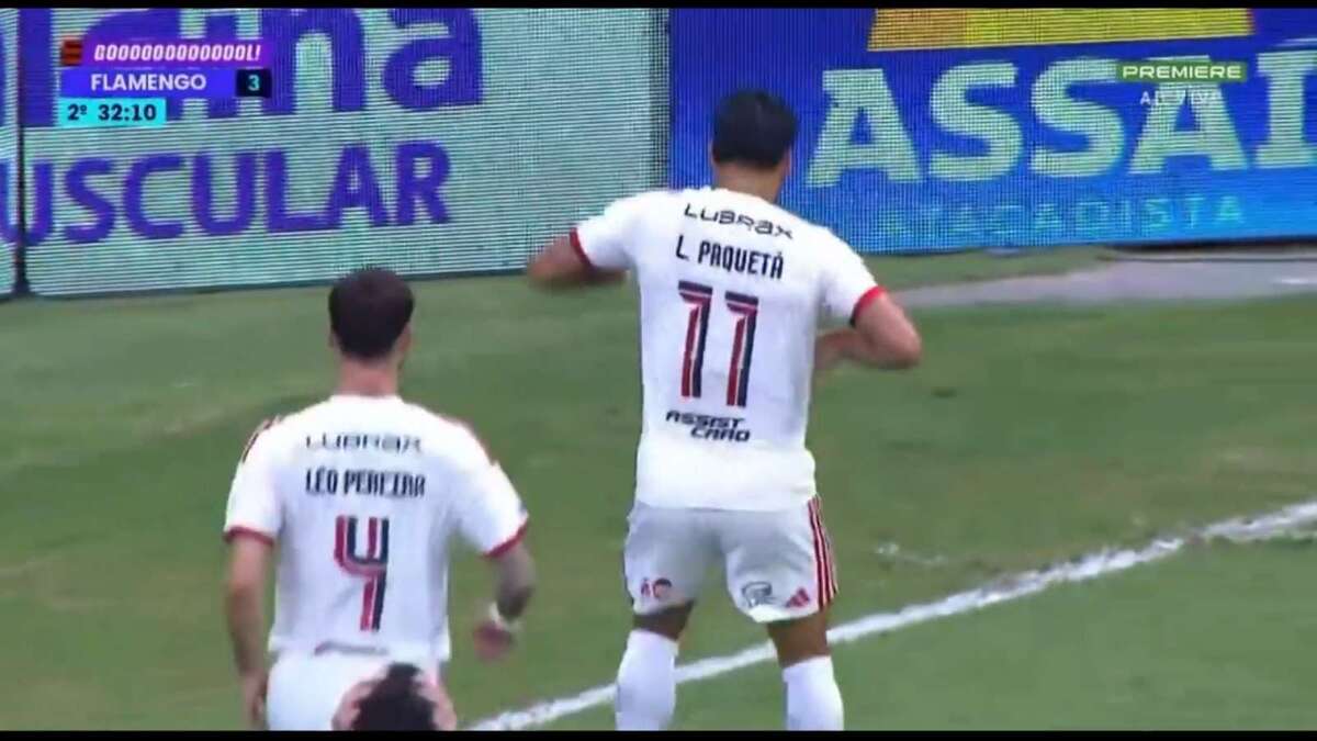 Lucas Paquetá, ex centrocampista del Milan, in gol con il Flamengo il 18 ottobre 2026 sul campo del Bahia