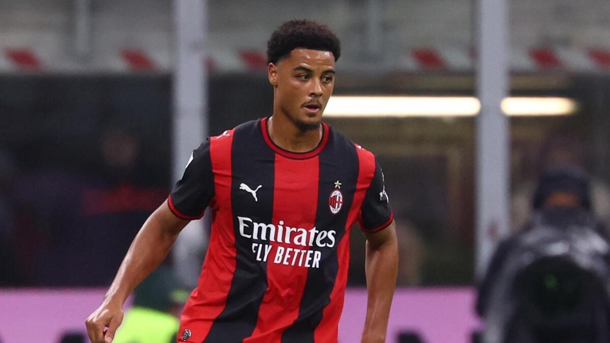 Koni De Winter (difensore AC Milan), qui durante Milan-Atalanta 3-2 (Serie A 2026-2027)