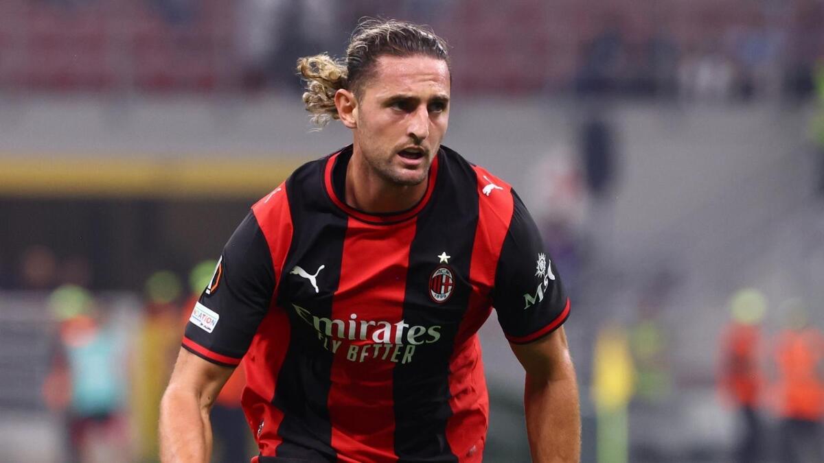 Adrien Rabiot (centrocampista AC Milan), qui durante Milan-Benfica 0-2 (Europa League 2026-2027)