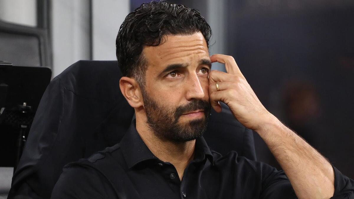 Rúben Amorim (allenatore AC Milan), qui durante Milan-Lecce 3-0 (Serie A 2026-2027)