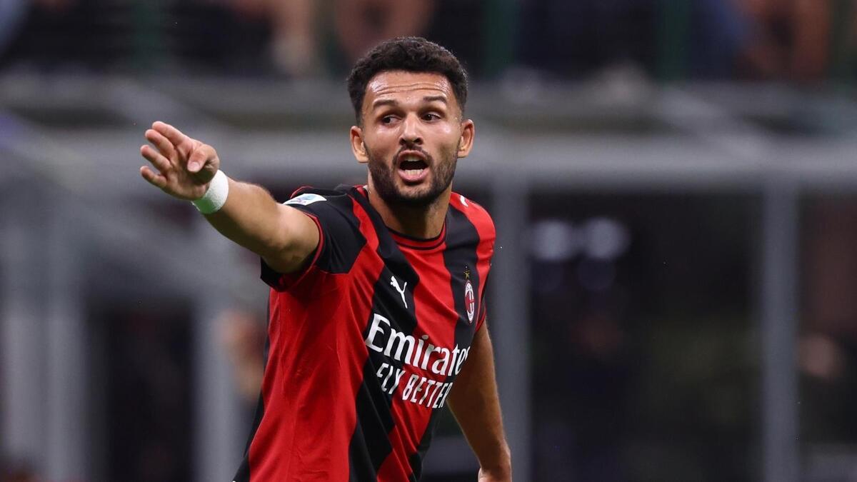 Gonçalo Ramos (attaccante AC Milan), qui durante Milan-Lecce 3-0 (Serie A 2026-2027)