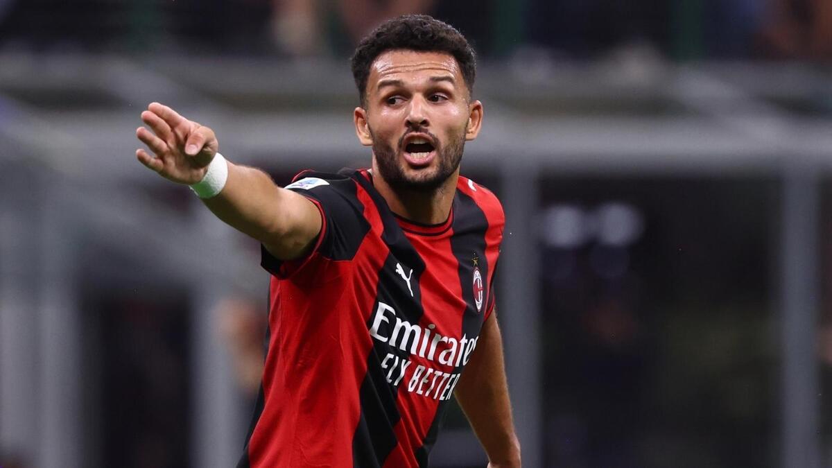 Gonçalo Ramos (attaccante AC Milan), qui durante Milan-Lecce 3-0 (Serie A 2026-2027)