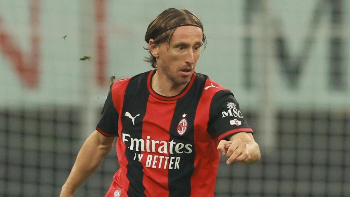 Luka Modrić (centrocampista AC Milan), qui durante Milan-Bologna 2-4 (Serie A 2026-2027)