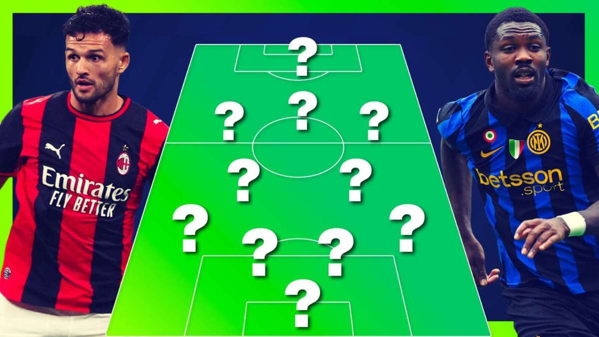 Le probabili formazioni del derby Milan-Inter, partita della 10^ giornata della Serie A 2026-2027