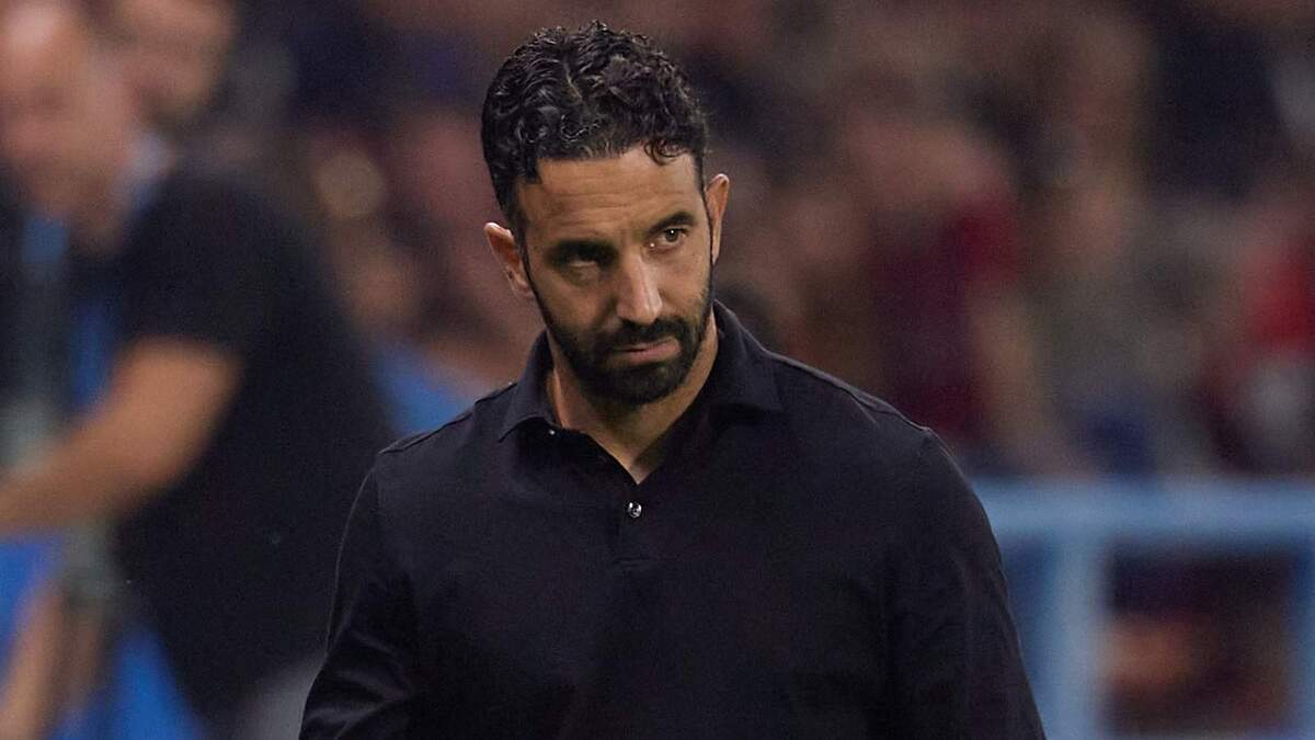 Rúben Amorim (allenatore AC Milan), qui durante Sassuolo-Milan 1-1 (Serie A 2026-2027)