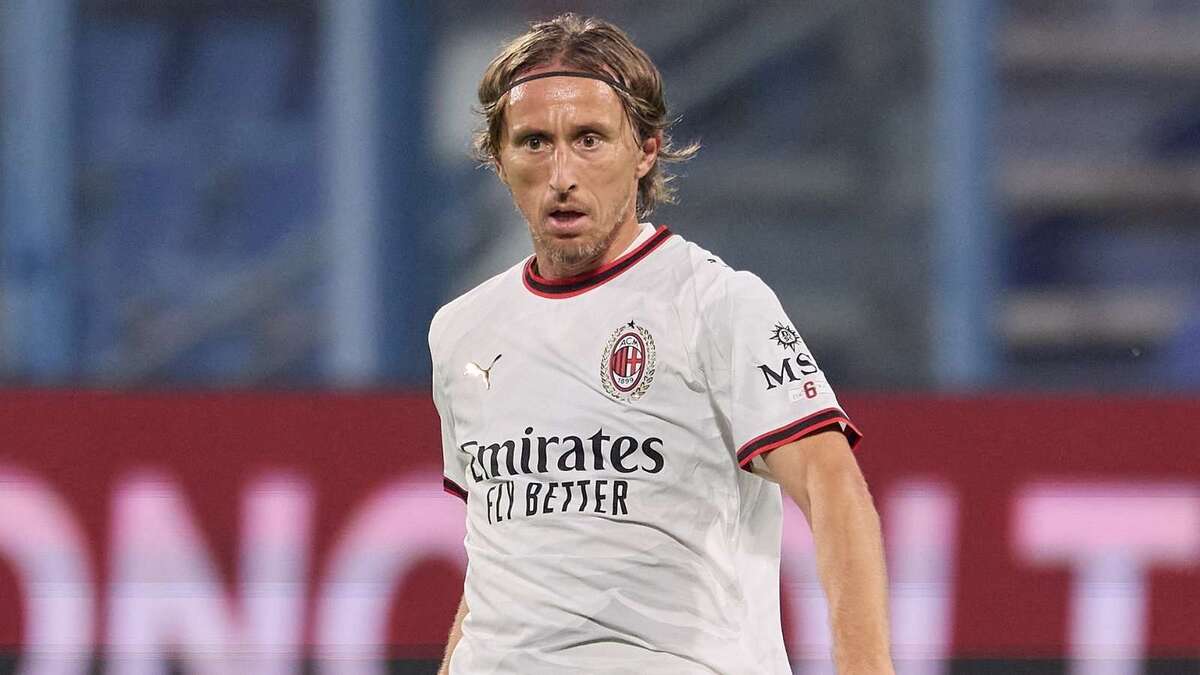 Luka Modrić (centrocampista AC Milan), qui durante Sassuolo-Milan 1-1 (Serie A 2026-2027)