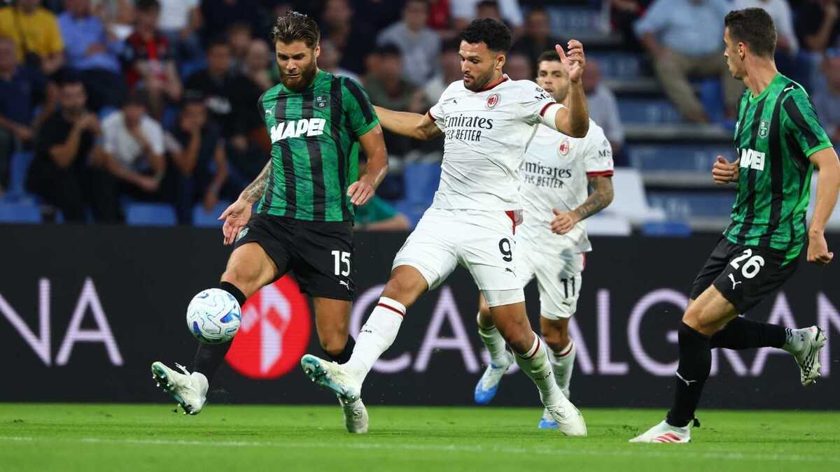 Gonçalo Ramos (attaccante AC Milan), qui durante Sassuolo-Milan 1-1 (Serie A 2026-2027)
