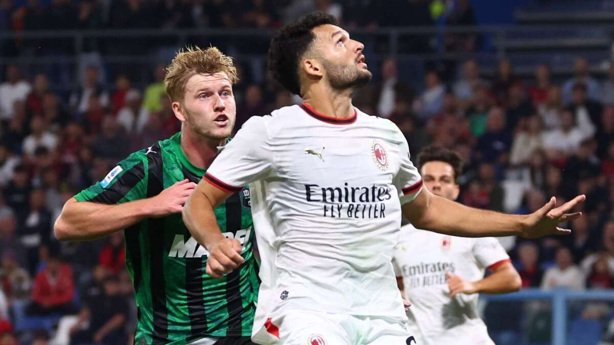 Gonçalo Ramos (attaccante AC Milan), qui durante Sassuolo-Milan 1-1 (Serie A 2026-2027)