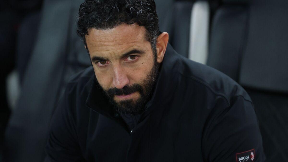 Rúben Amorim (allenatore AC Milan), qui durante Udinese-Milan 0-2 (Serie A 2026-2027)