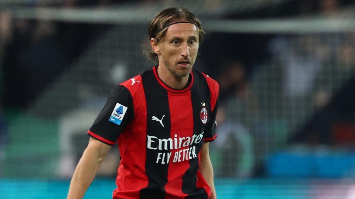 Luka Modrić (centrocampista AC Milan), qui durante Udinese-Milan 0-2 (Serie A 2026-2027)