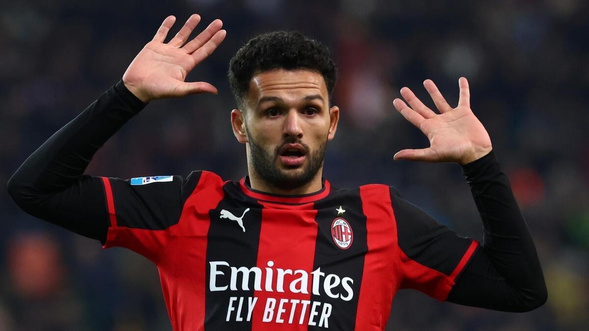 Gonçalo Ramos (attaccante AC Milan), qui durante Udinese-Milan 0-2 (Serie A 2026-2027)