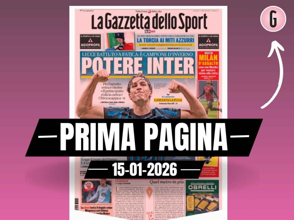 Prima pagina Gazzetta dello Sport: "Milan d'assalto. Leao con Nkunku