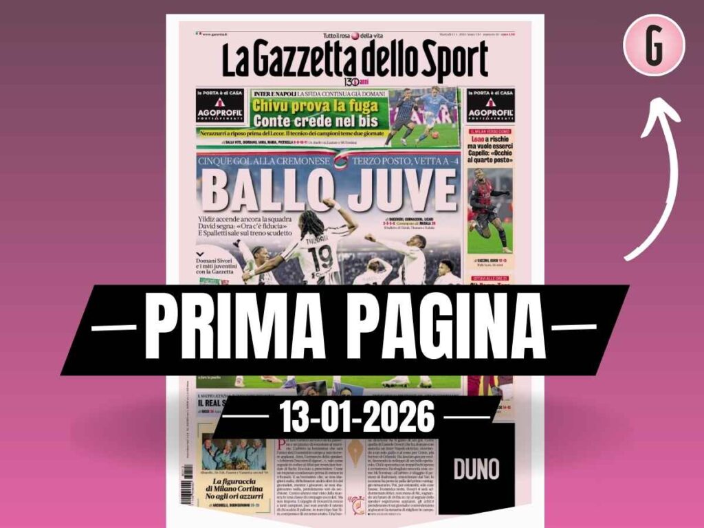 Prima pagina Gazzetta dello Sport: "Milan verso Como: Leao a rischio, ma vuole esserci"