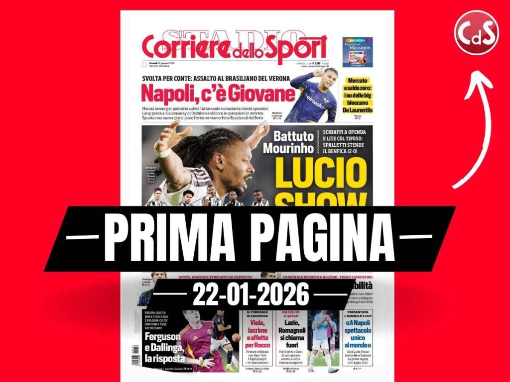 Prima pagina Corriere dello Sport: "Milan, patto di stabilità: Cardinale incontra Allegri, Tare e i giocatori"