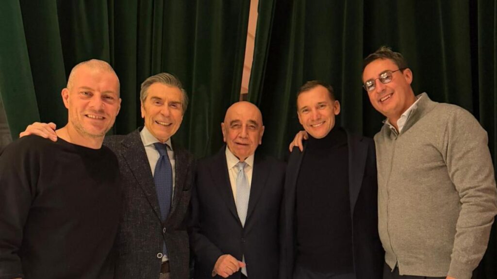 Cena tra Galliani, Braida e Shevchenko