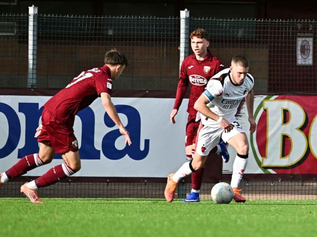 Primavera, il Torino interrompe l'imbattibilità del Milan di Renna