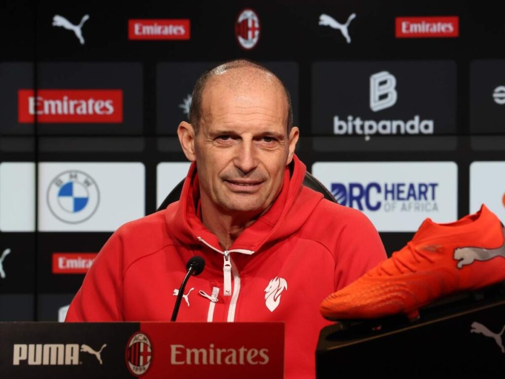Allegri in conferenza stampa: "Mateta? Parlo solo dei tesserati del Milan"