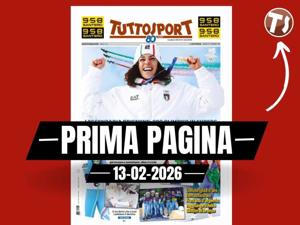 Prima pagina Tuttosport: "Olimpiadi, oltre la Fede"