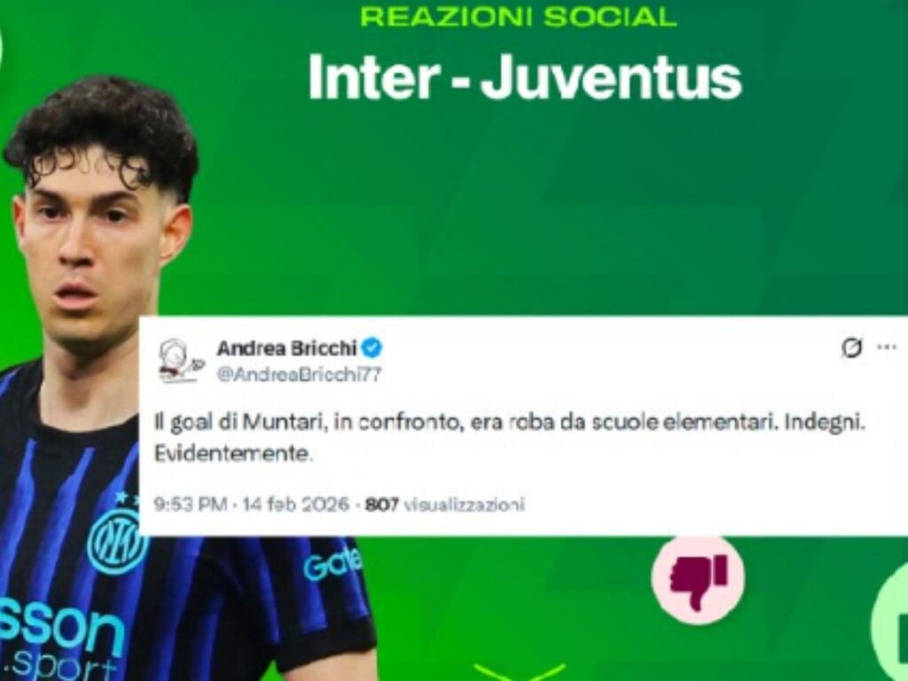 Inter-Juventus, rosso inventato per Kalulu: le reazioni dei tifosi sui social (screen Gazzetta.it)