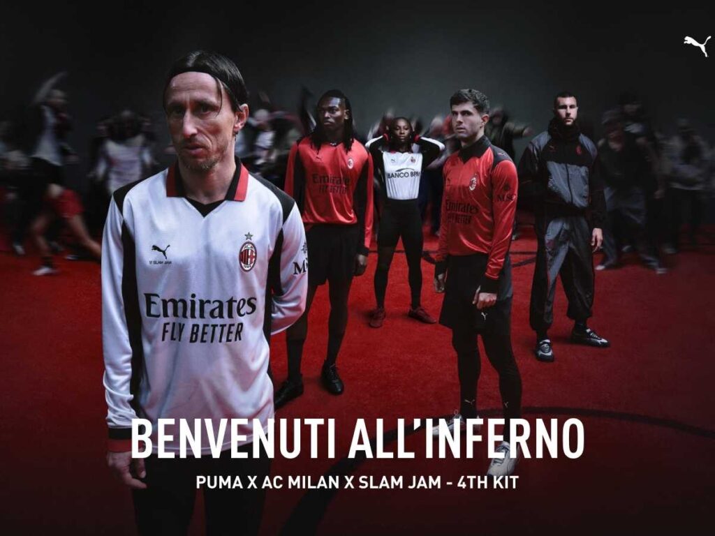 "Benvenuti all'Inferno": Milan, la nuova quarta maglia 2025-2026 di PUMA con Slam Jam