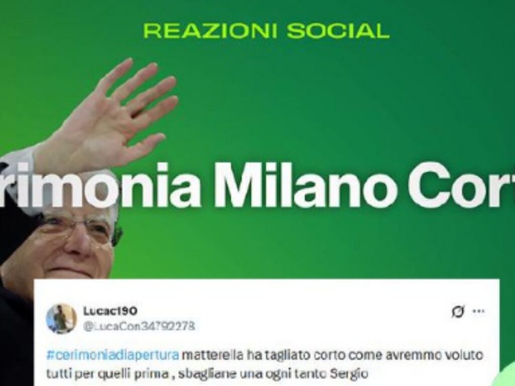 "Brividi con Baresi e Bergomi", le reazioni social all'inaugurazione delle Olimpiadi (screen Gazzetta.it)