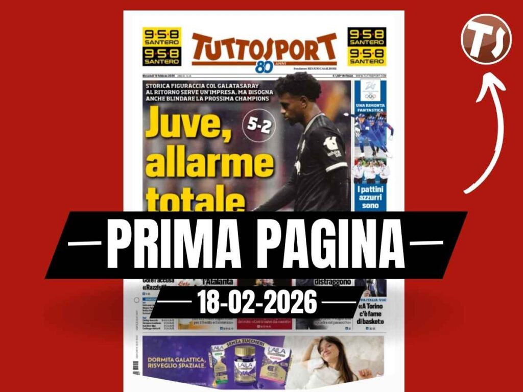 Prima pagina Tuttosport: "I veleni distraggono il Milan. Testa solo a noi"