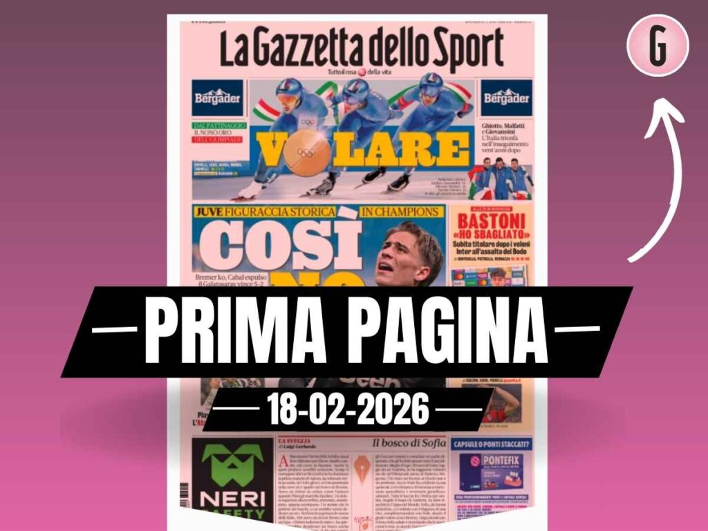 Prima pagina Gazzetta dello Sport: "Rincorsa Milan, si gioca il sogno scudetto"