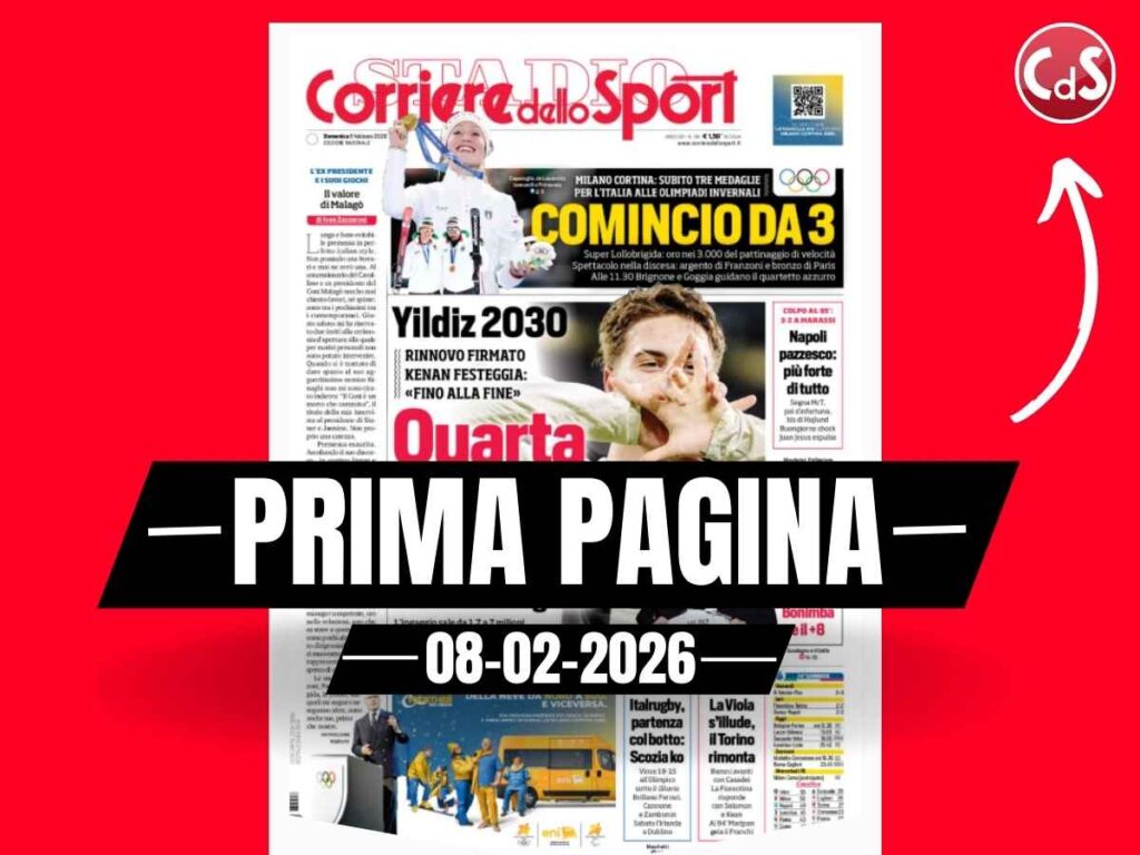 Prima pagina Corriere dello Sport: "Inter a Sassuolo per il più 8"