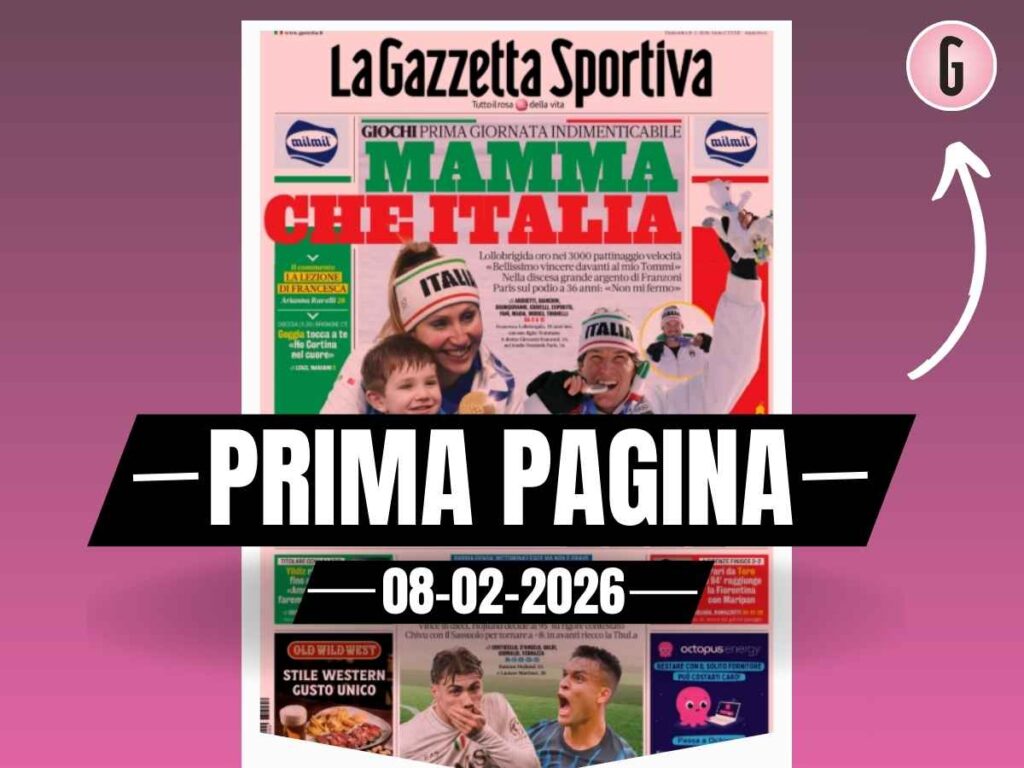 Prima pagina Gazzetta dello Sport: "Inter anti trappola"