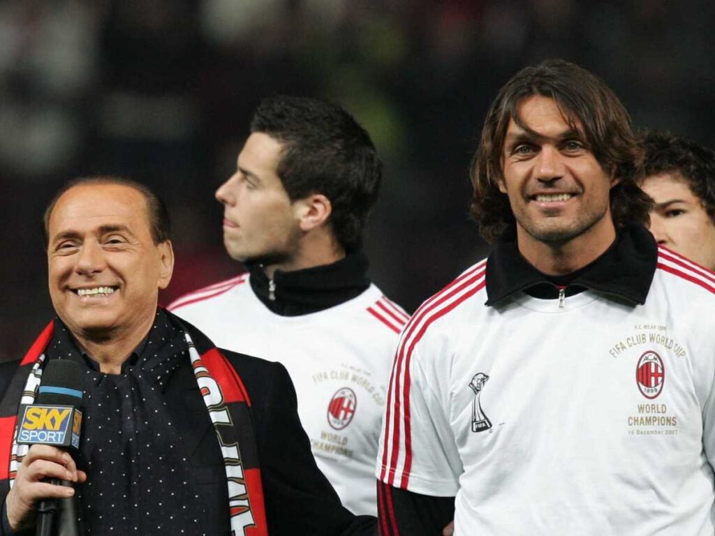 Milan, Maldini ricorda sui social l'arrivo di Berlusconi a Milanello 40 anni fa