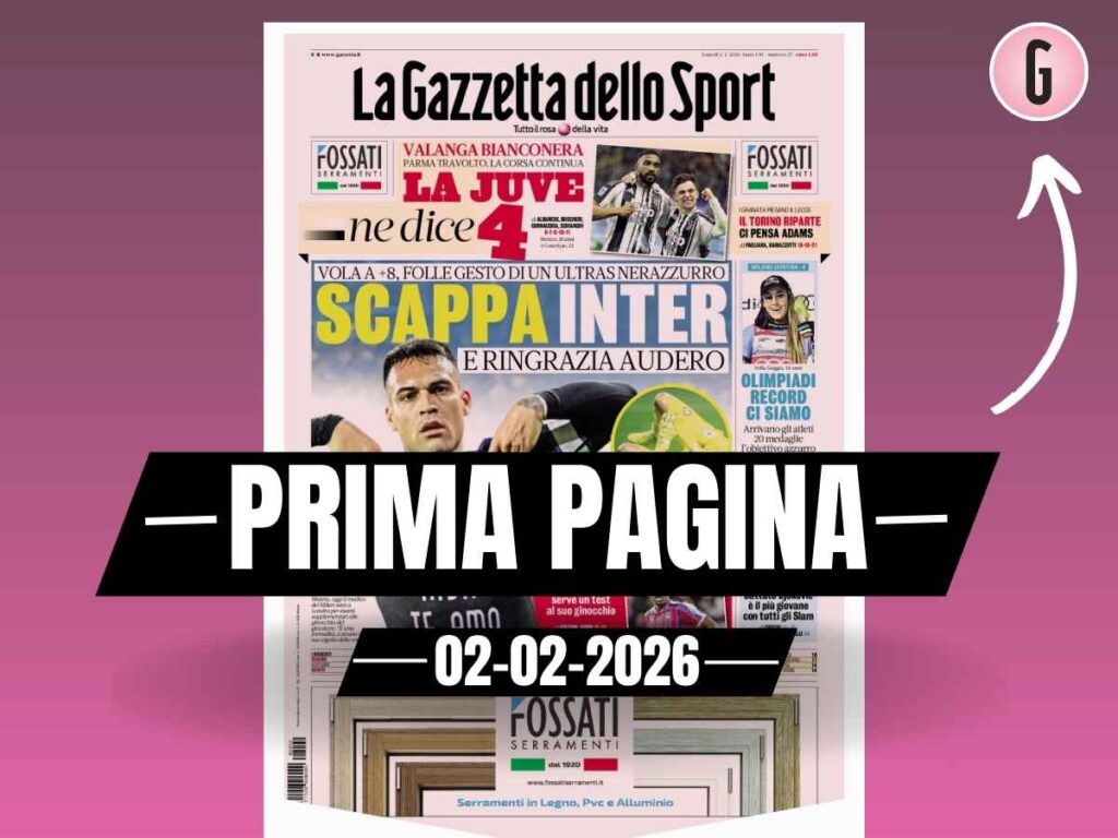 Prima pagina Gazzetta dello Sport: "Milan, intrigo Mateta: serve un test al suo ginocchio"