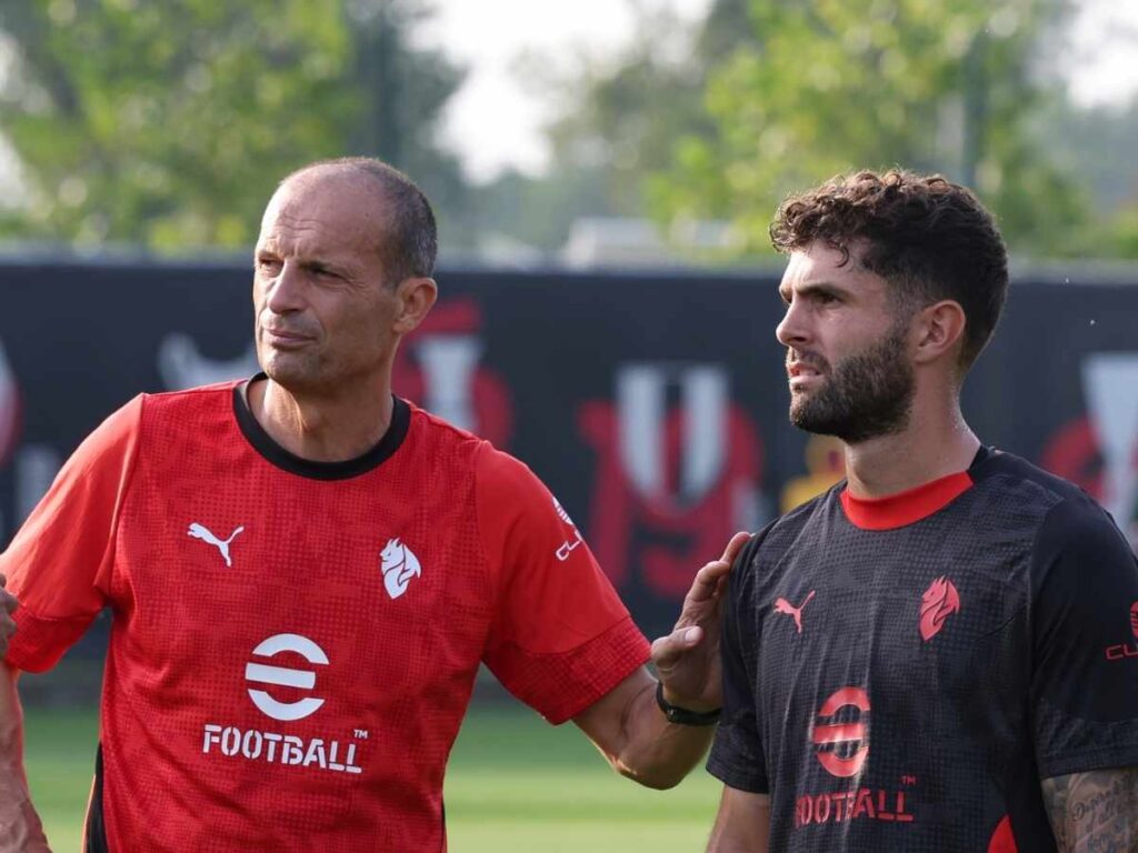 Lazio-Milan, Allegri: "Pulisic deve fare gol, ma fisicamente sta meglio"