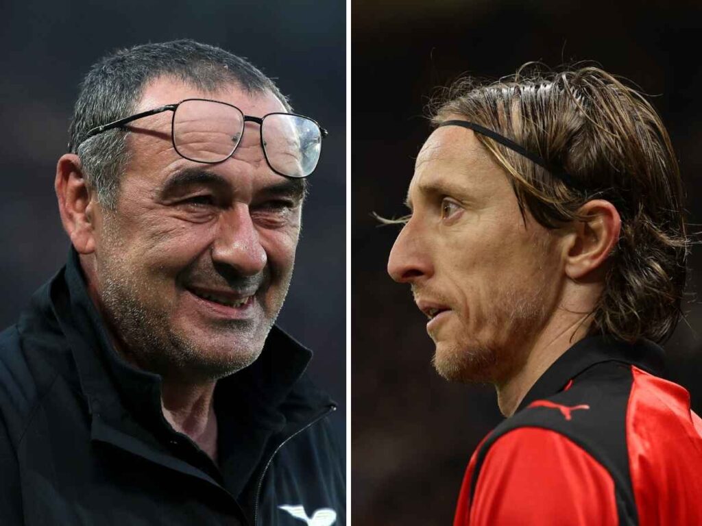 Lazio-Milan, Sarri: "Modric è un fuoriclasse con una testa particolare"