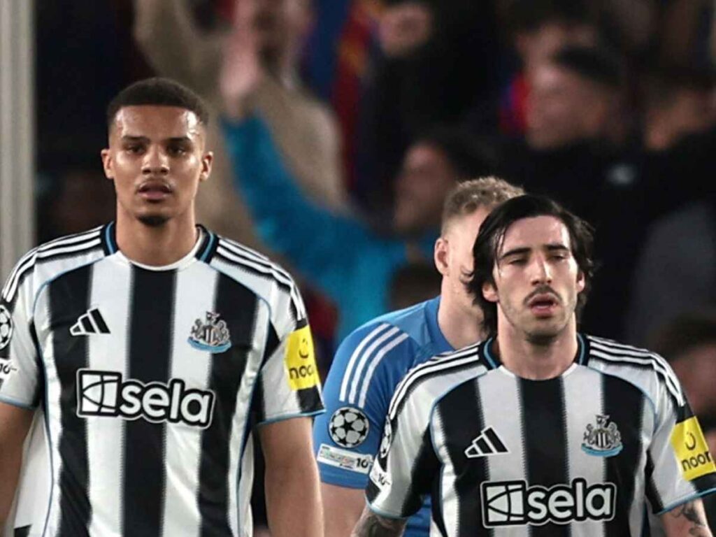 Barcellona-Newcastle 7-2: Thiaw horror, Tonali si fa male. E Lewandowski..