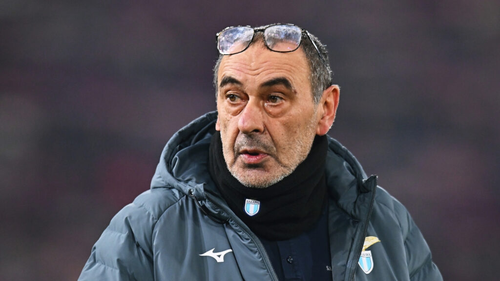 Lazio, Sarri: "Potevamo finire il primo tempo con un vantaggio più ampio"