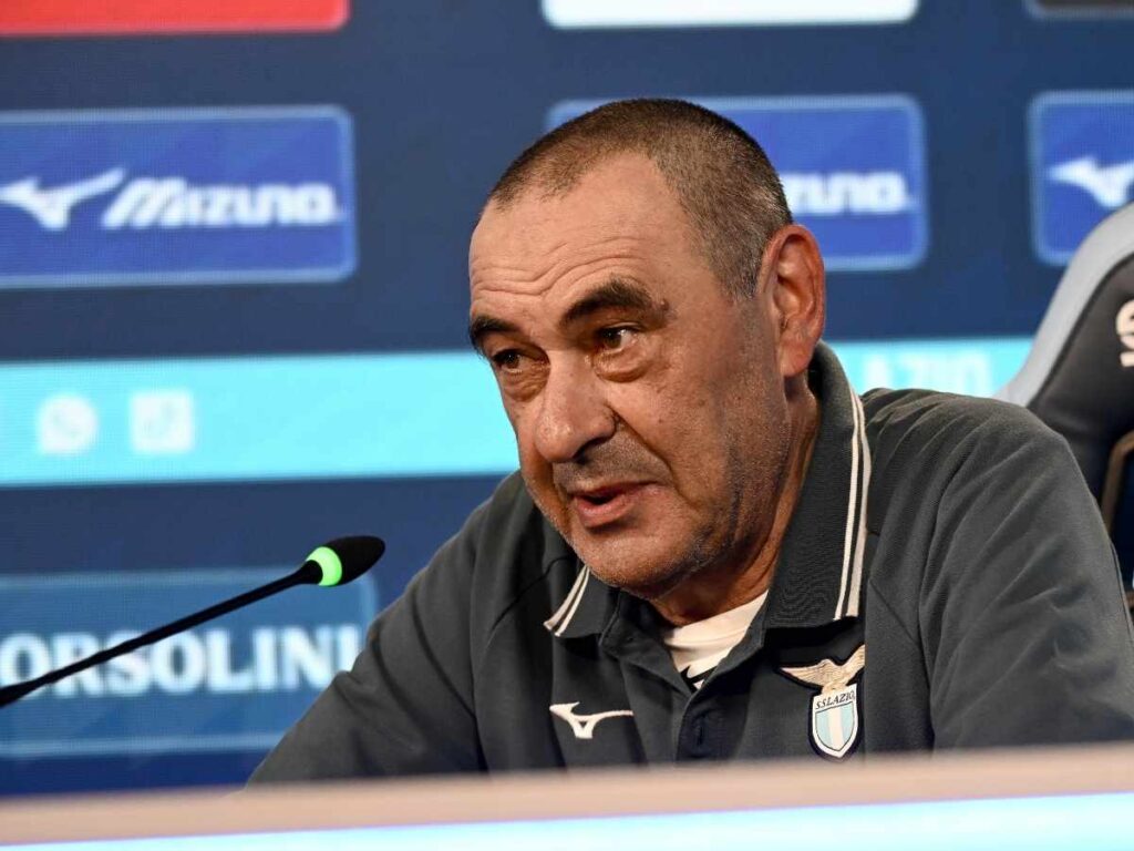 Lazio, l'analisi di Sarri: "Il Milan ha qualità fisiche e tecniche elevatissime"