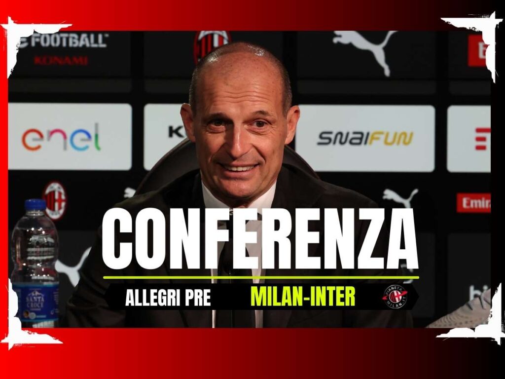 La conferenza stampa di Allegri pre derby Milan-Inter in diretta | Live Pm