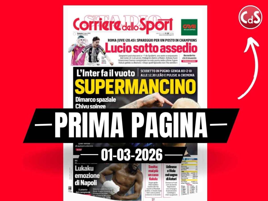 Prima pagina Corriere dello Sport, svolta: mai più un caso Kalulu