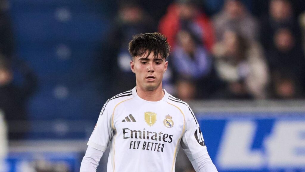 Victor Valdepeñas, difensore del Real Madrid e obiettivo di calciomercato del Milan