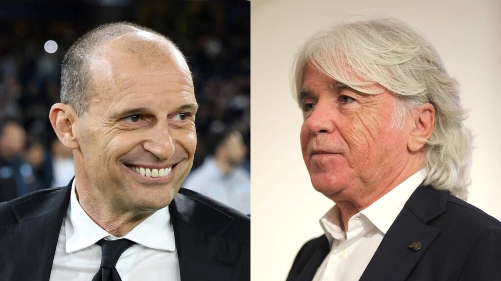 Massimiliano Allegri e Ivan Zazzaroni, allenatore del Milan e direttore del 'Corriere dello Sport'