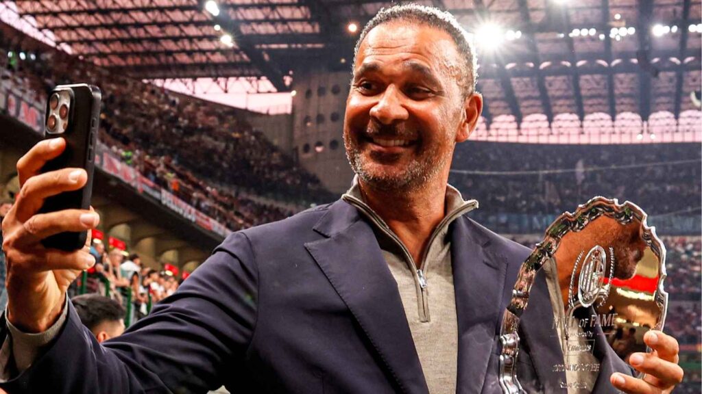 Ruud Gullit ex centrocampista AC Milan inserito nella 'Hall of Fame' dei rossoneri come uno dei migliori centrocampisti della storia del club