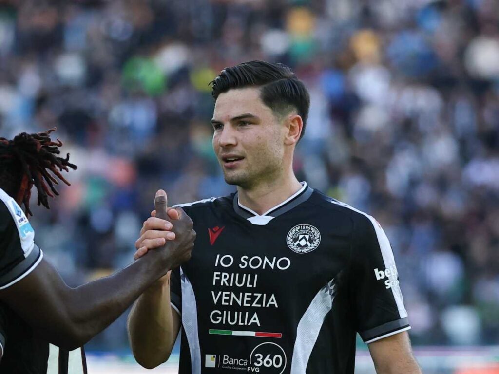 Milan-Udinese 0-2, i bianconeri raddoppiano con Ekkelenkamp