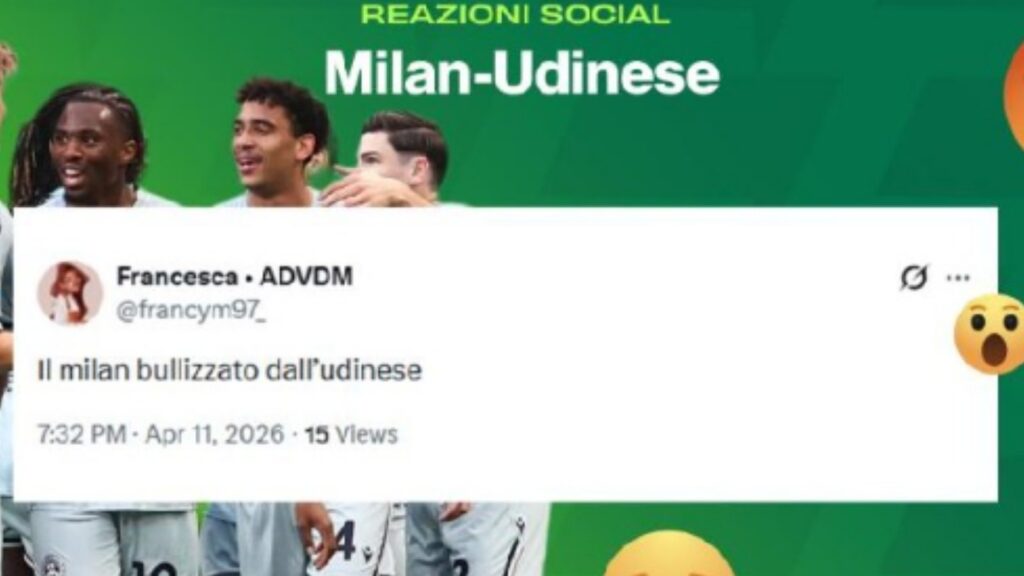Milan-Udinese, i tifosi sui social si scagliano contro Leao (screen Gazzetta.it)