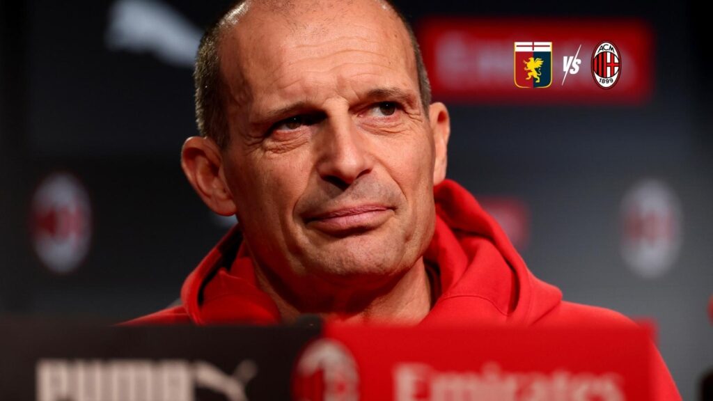 La conferenza stampa di Massimiliano Allegri, allenatore AC Milan, alla vigilia di Genoa-Milan di Serie A