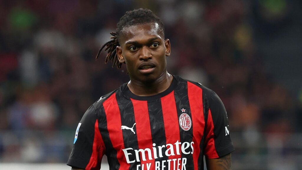 Rafael Leao, attaccante AC Milan, giocherà titolare in Milan-Atalanta di Serie A di questa sera a 'San Siro'