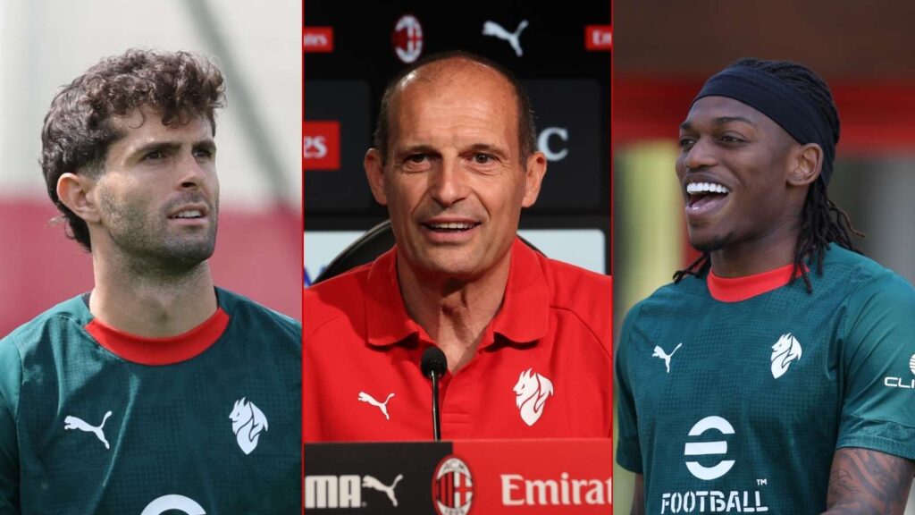 AC Milan, Christian Pulisic, Massimiliano Allegri e Rafael Leao