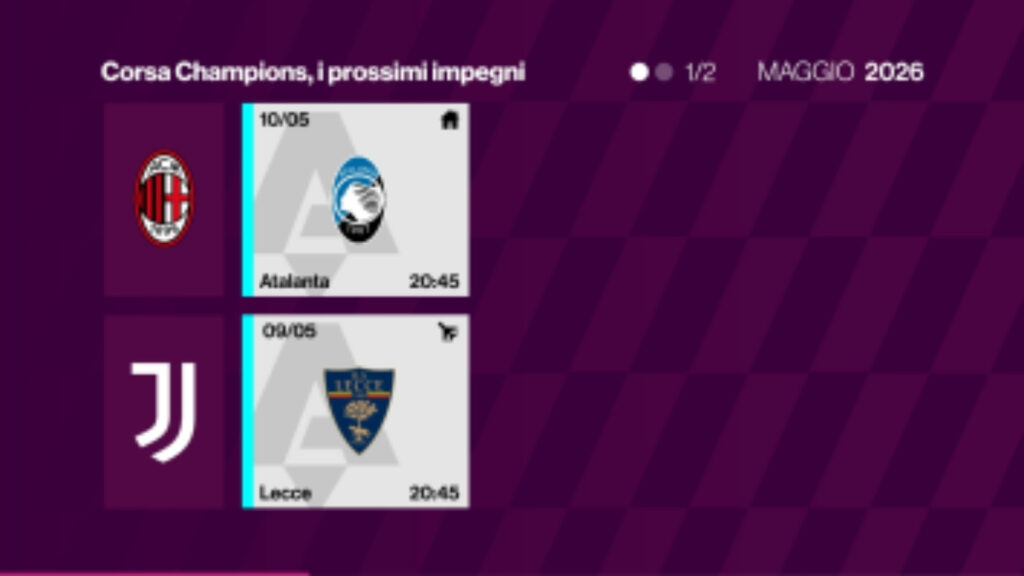 Calendario lotta Champions League Milan 6 maggio 2026