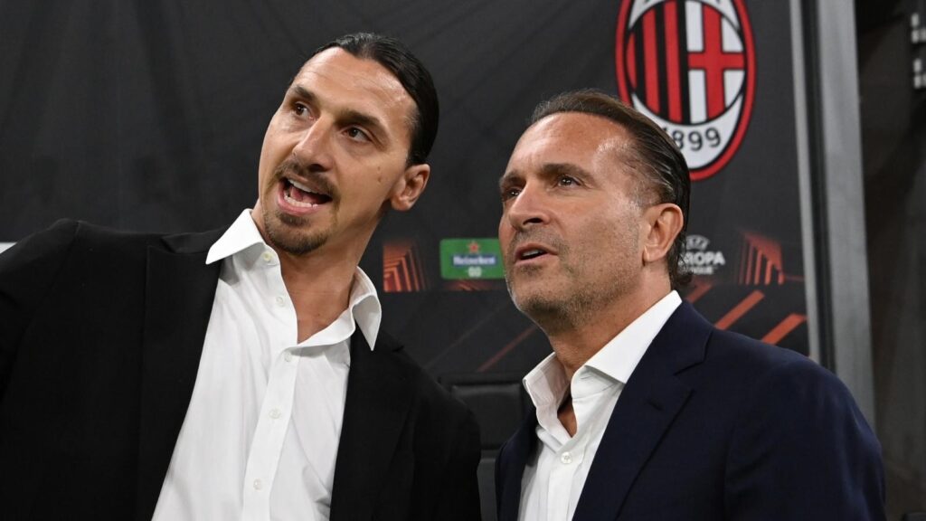 Zlatan Ibrahimovic, Senior Advisor di RedBird per il Milan e Gerry Cardinale, managing partner del fondo e proprietario del club rossonero